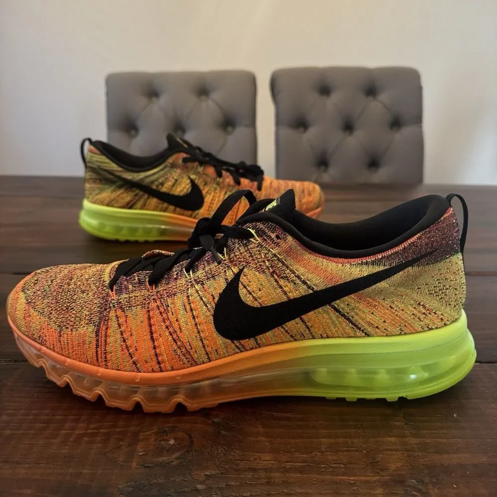Nike FlyKnit Air Max Total Orange Fireberry Shoes